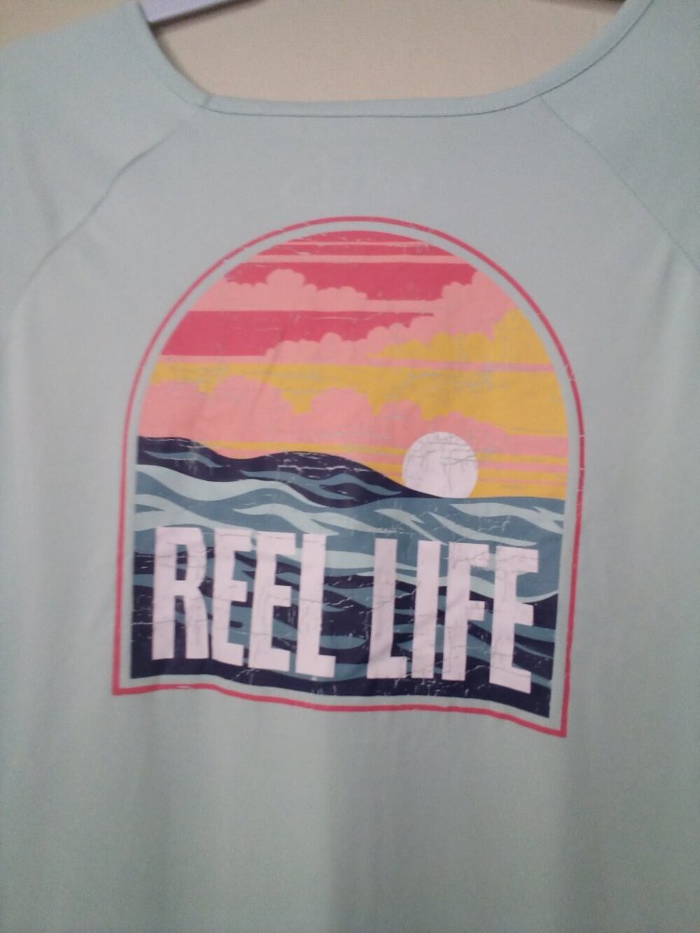 Reel Life Shirt Women XXL Long Sleeve Lightweight Fishing Quick Dry Green